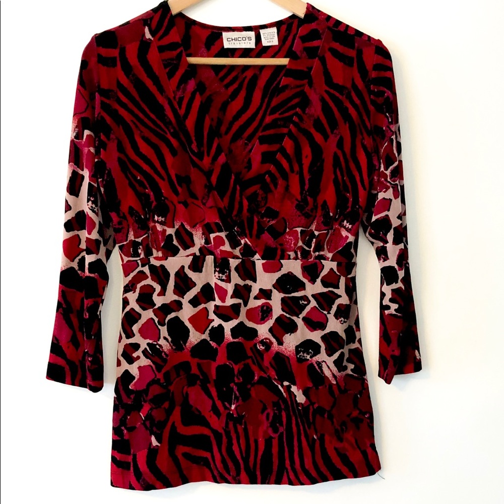 Chico’s Travelers Women’s 3/4 Length Sleeve Top